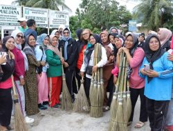 Sambut Hari Raya Idul Fitri 1447 H/2026 M, TP PKK Kabupaten Simalungun Gelar Bersih Desa di Nagori Dolok Maraja