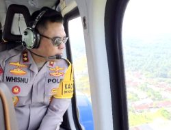 Pastikan Mudik Aman, Kapolda Sumut Lakukan Patroli Udara dan Inspeksi Pos Pam