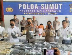 53 Kg Sabu dari Malaysia Digagalkan di Deliserdang, Tiga Kurir Ditangkap