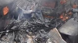 Kebakaran Hebat Gudang di Kisaran, Belasan Mobil Hangus Terbakar