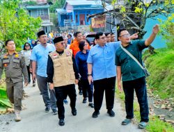 Tinjau Lokasi Bencana di Gunung Maligas, Bupati Simalungun Pastian Bantuan dan Pemulihan
