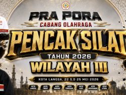 Tujuh Kabupaten/Kota Bertarung dalam Kompetisi Pra PORA Cabor Silat, Wilayah III Aceh di Langsa