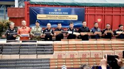 Bea Cukai Sita 8,26 Juta Batang Rokok Ilegal, Potensi Kerugian Negara Rp7,9 Miliar