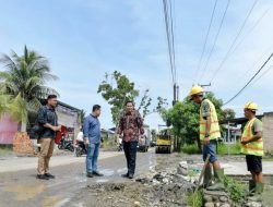 Wabup Sergai Tinjau Perbaikan Jalan, Apresiasi Dukungan Provinsi