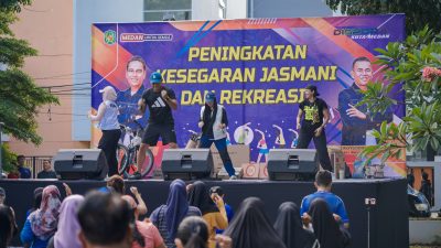 Gelorakan Hidup Sehat, Dispora Medan Gelar Senam PKJR di Taman Gajah Mada