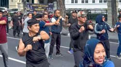 Rico Waas Berbaur di CFD Lapangan Merdeka, Ajak Warga Konsisten Hidup Sehat