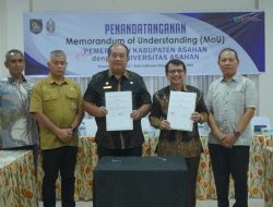 Perkuat Tri Dharma Perguruan Tinggi, UNA Tanda Tangani MoU dengan Pemkab Asahan
