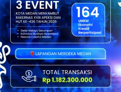 HUT ke-436 Kota Medan: 7 Hari Meriah, Cetak Rekor MURI & Omzet UMKM Rp1,18 Miliar