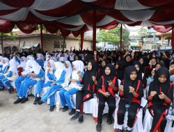 Di Air Batu, 450 Siswi Ikut Pemeriksaan Kesehatan dan Edukasi Gizi Pemkab Asahan