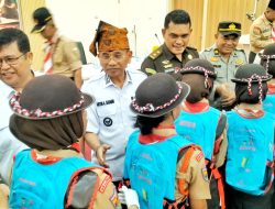 Bupati Anton Lepas 38 Pramuka Simalungun Menuju Jambore Nasional ke-XII