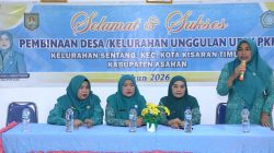 Siap Ikut Lomba UP2K Tingkat Sumut, Kelurahan Sentang Terima Bantuan dari TP PKK Asahan
