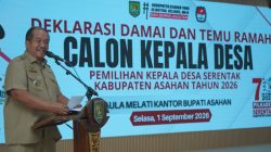 128 Calon Kades Deklarasi Damai, Pilkades Serentak Asahan Digelar 7 Oktober