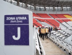 Tinjau Stadion Teladan, Rico Waas Minta Detail Pembangunan Dibenahi