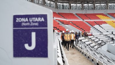Tinjau Stadion Teladan, Rico Waas Minta Detail Pembangunan Dibenahi