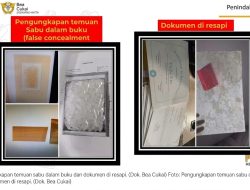 Bea Cukai Bongkar Modus Penyelundupan Sabu Cair dalam Buku dan Sertifikat